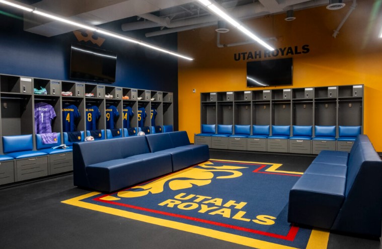 Utah Royals Locker Room